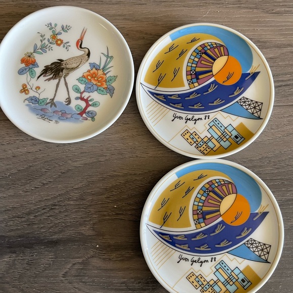 Vintage Lufthansa Porcelain Coasters - Picture 4 of 6